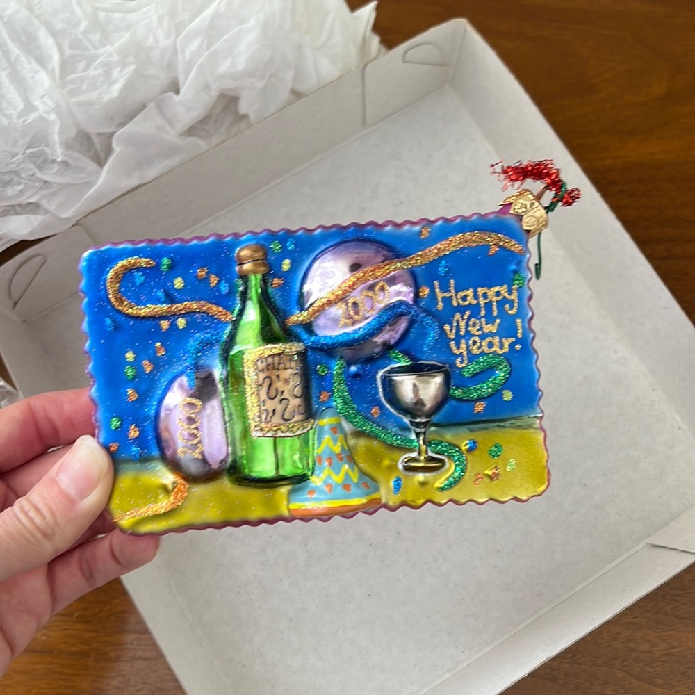 Christopher Radko Postcard Ornament